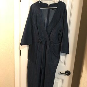 Denim eloquii jumpsuit